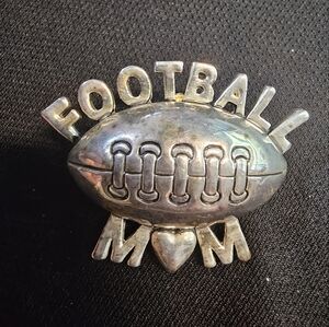 MJ Football Mom Brooch Pendant